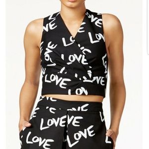 CLOSEOUT Rachel Rachel Roy LOVE crop top - Size 10